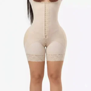 Faja postoperatoria - postparto Cachetera beige senos libres Alta Compresion Ref 1122